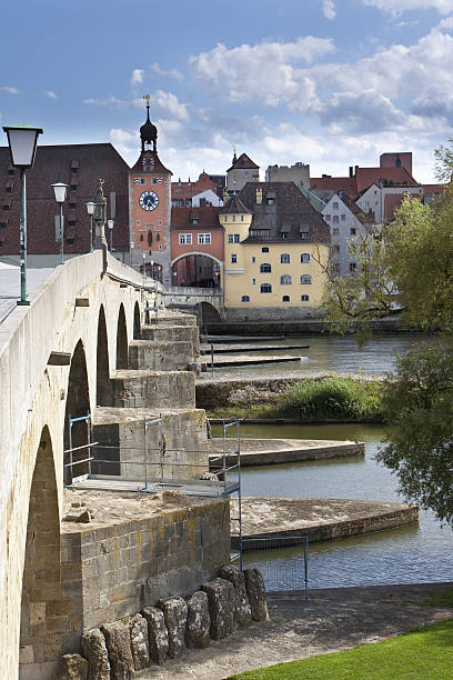 istock Medieval Stone Bridge in Regensburg Germany (XXXL) 176010287
