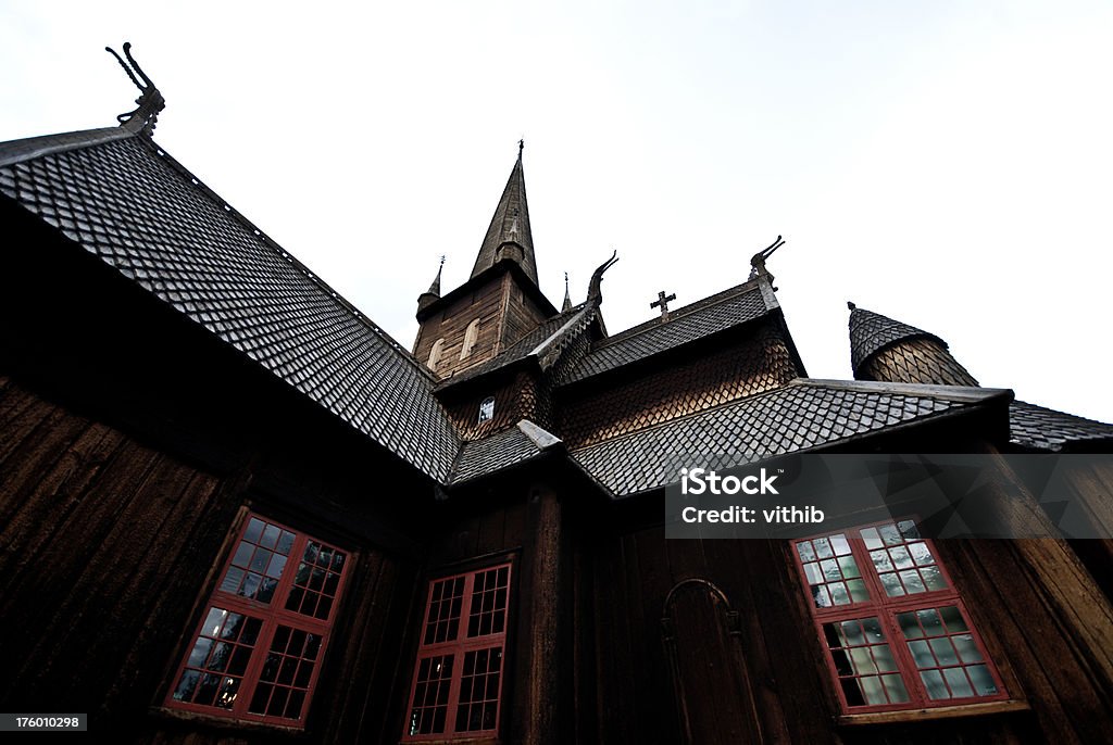 Stabkirche - Lizenzfrei Architektonisches Detail Stock-Foto