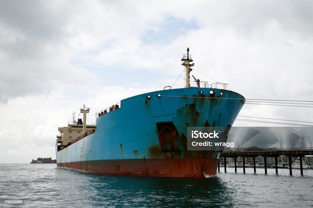 Petroleiro na porta - Royalty-free Azul Turquesa Foto de stock