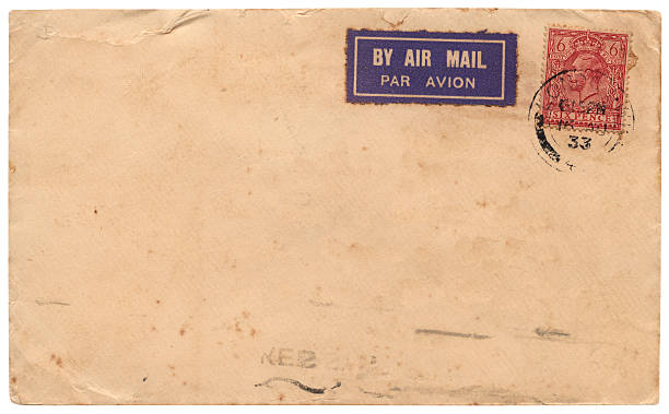 Envelope from London to India 1933, with six pence stamp