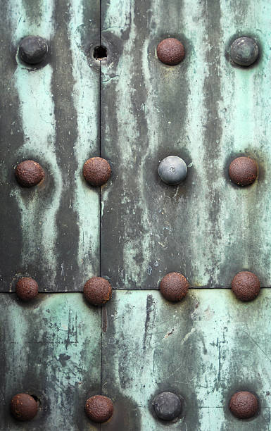 Old Rivets stock photo