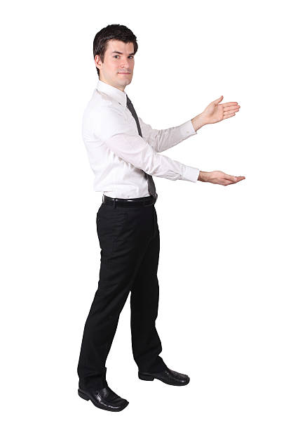 istock Attractive Caucasian Business Man Presenting 176010770