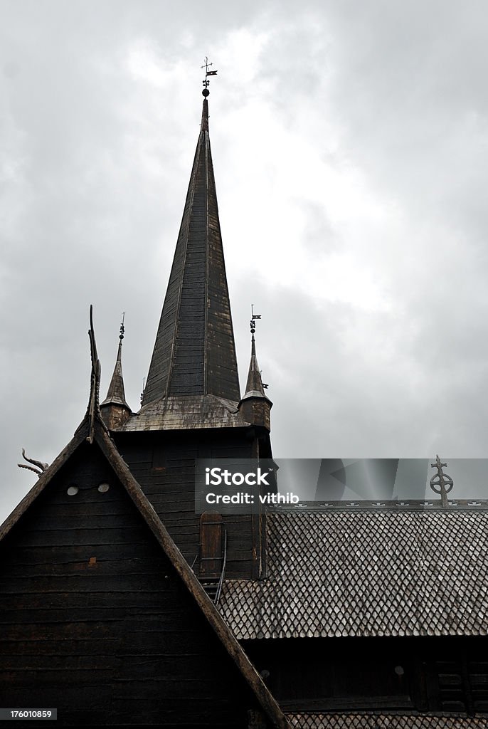 Stabkirche - Lizenzfrei Architektonisches Detail Stock-Foto