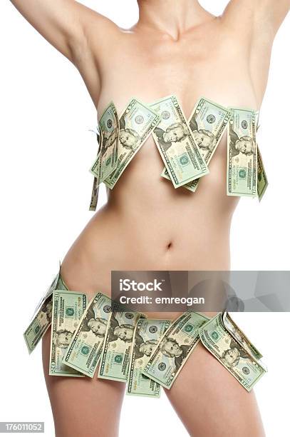 Foto de Sexy Dólares e mais fotos de stock de Moeda Corrente - Moeda Corrente, Nu, Abdome