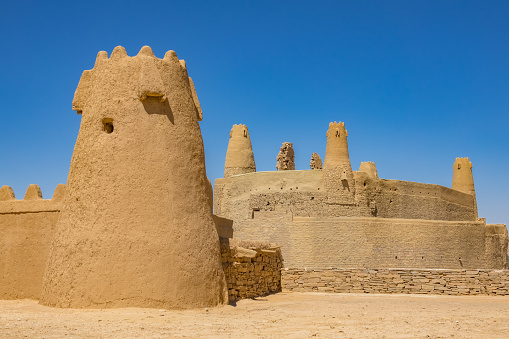 Historic Marid Castle (c 1st century AD) in Dumat Al-Jandal, near Sakaka, Al Jawf Province, Saudi Arabia.