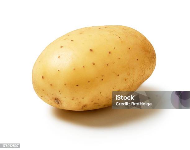 Single Potato Stock Photo - Download Image Now - Raw Potato, Cut Out, White Background