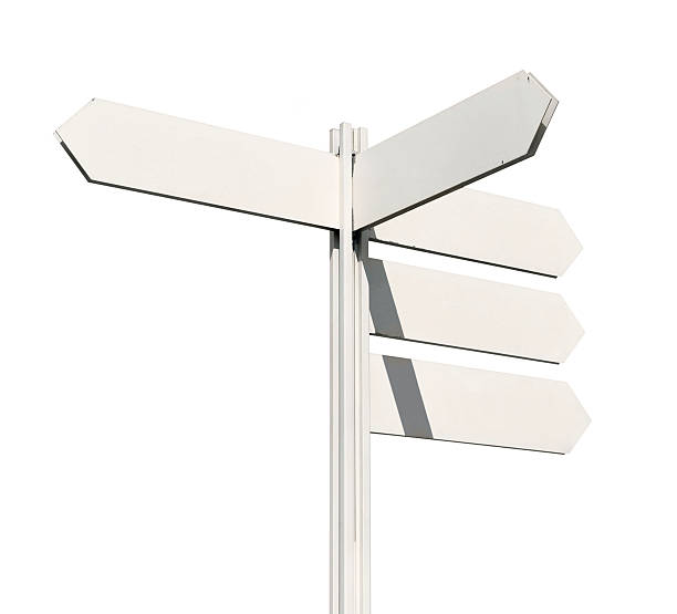 istock Blank arrow signs against white background 176012661