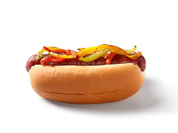 istock Hot Dog with Roasted Peppers 176012908