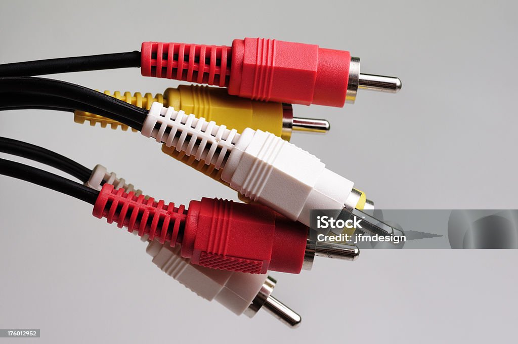 cables de vídeo y audio - Foto de stock de Alambre libre de derechos