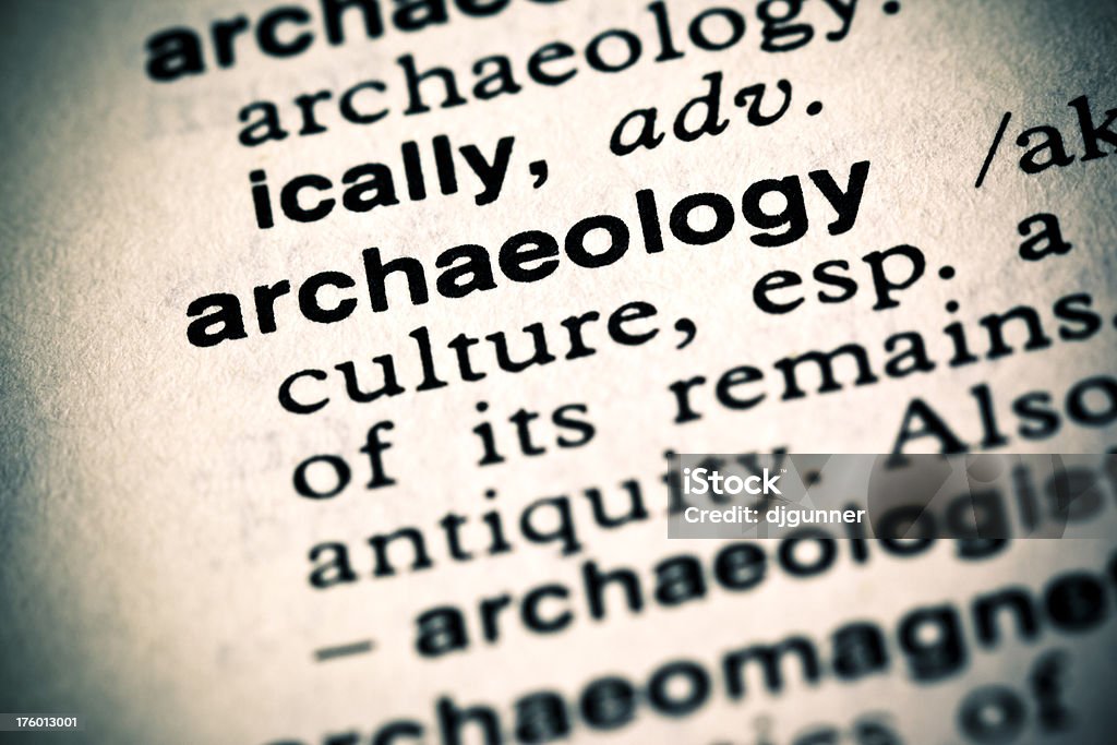 Definição: Arqueologia - Royalty-free Aberto Foto de stock