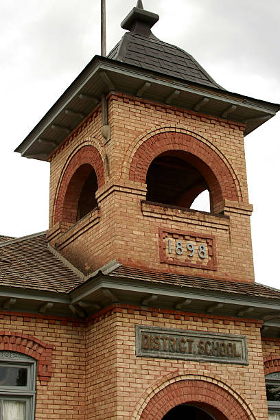 istock Historical Districk School Bell Tower with Muted Colors 176013060