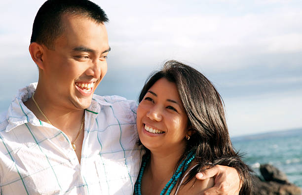 istock Young Asian Couple Smiling 176013138