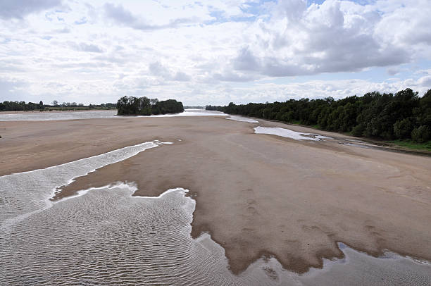Loire River Island stock photo
