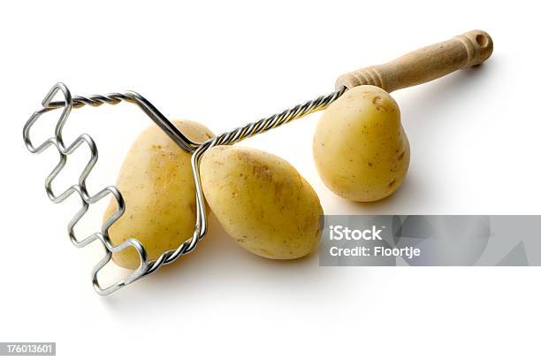 Warzywa Tłuczek Do Ziemniaków - zdjęcia stockowe i więcej obrazów Tłuczek do ziemniaków - Tłuczek do ziemniaków, Neutralne tło, Ziemniak