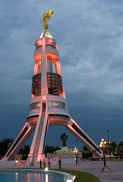 istock Turkmenistan-Ashgabat- Arch of Neutrality 176013625