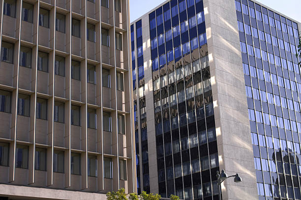 istock Office Buildings Late Afternoon Detail 176014156