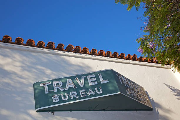 istock Old Fashioned Travel Agency Sign 176015232