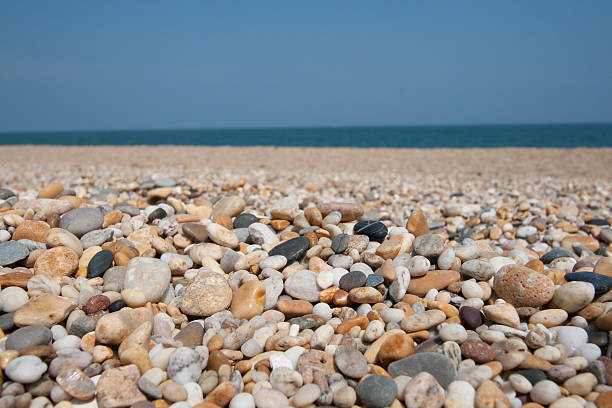 Pebble Beach Background stock photo