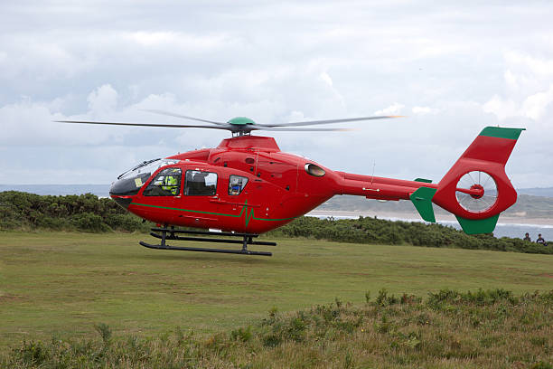 istock Rescue helicopter lifting off after pickup 176015393