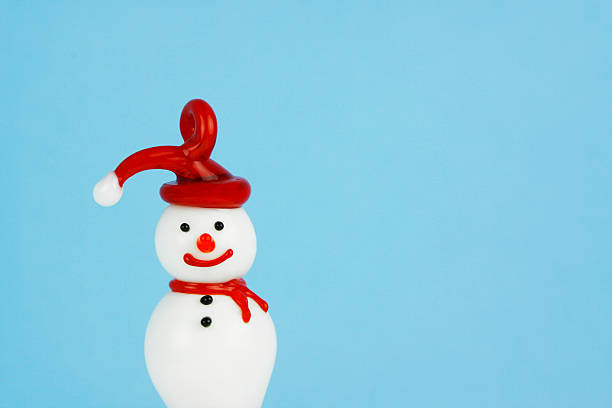 istock Vintage Glass Snowman Ornament 176015881