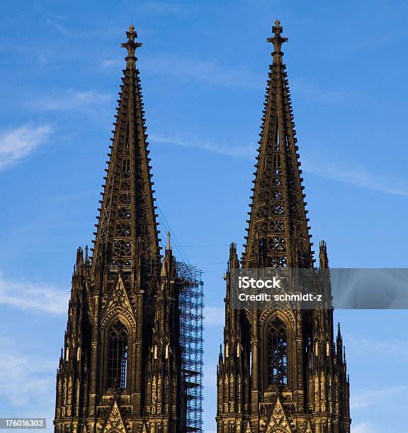 Steeples De La Catedral De Colonia Foto de stock y más banco de imágenes de Catedral de Colonia - Catedral de Colonia, Alemania, Azul