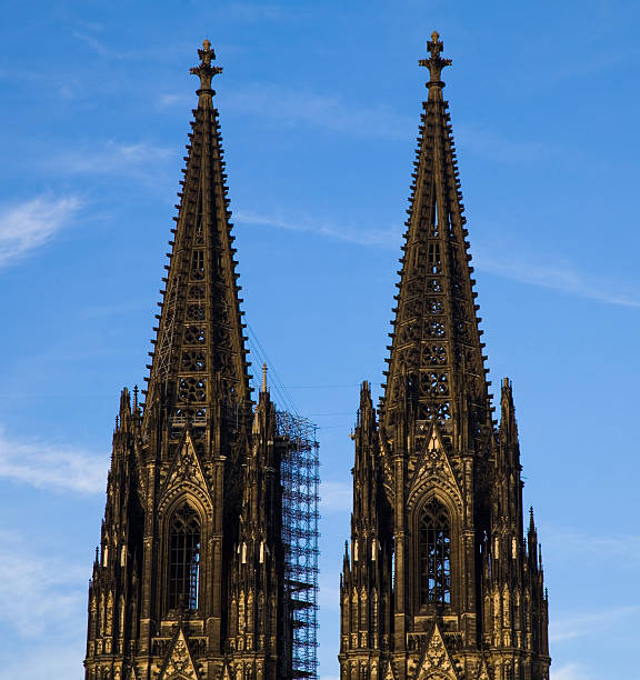 Steeples of the Cologne Cathedral.Camera EOS 5D Mark II - processed from RAW - Adobe RGB - unsharpend.