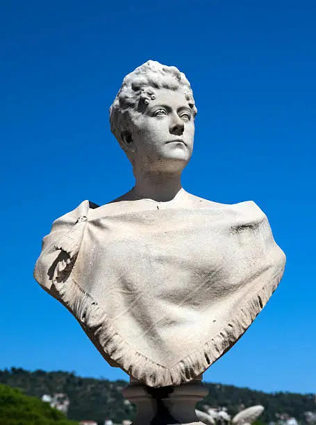 Photo of Statue on Grave in Provence Cemetery France