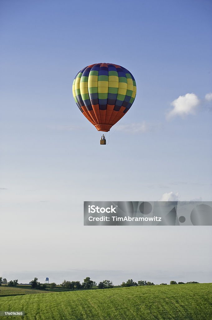 Hot Air Balloon Уединение - Стоковые фото Воздушный шар роялти-фри