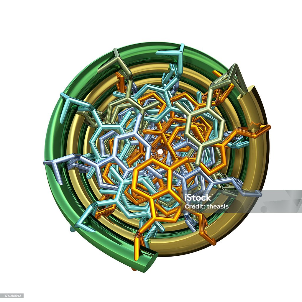 Model cząsteczki DNA - Zbiór zdjęć royalty-free (Atom)
