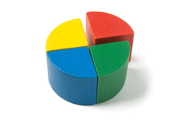 circle diagramm 25 prozent. - dividieren grafiken stock-fotos und bilder