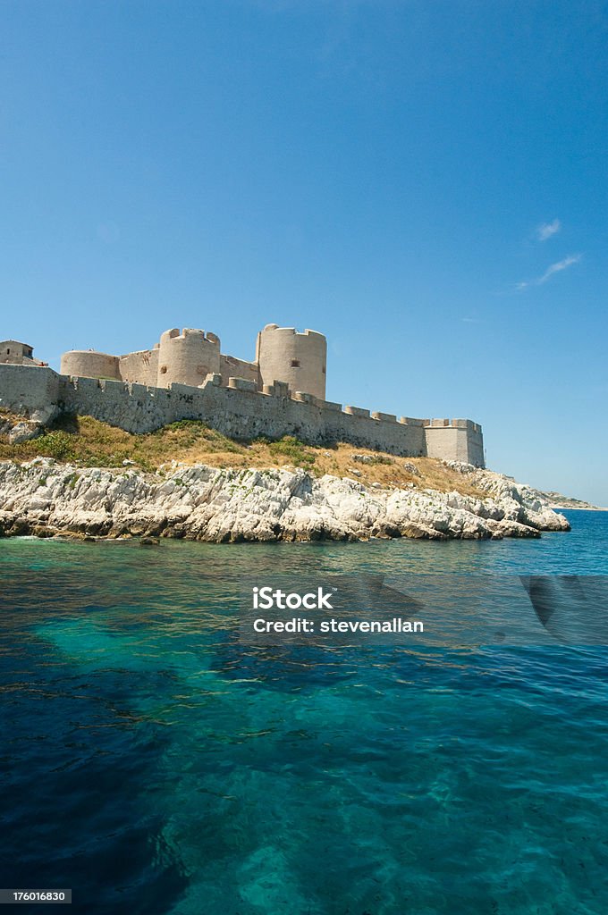 Chateau D'if The Chateau D'if prison on an island just of Marseille France was featured in the Count Of Monte Cristo novel Marseille Stock Photo