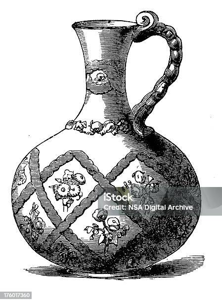 Dekorative Vase Ich Antiken Design Illustrationen Stock Vektor Art und mehr Bilder von 19. Jahrhundert - 19. Jahrhundert, Alt, Altertümlich
