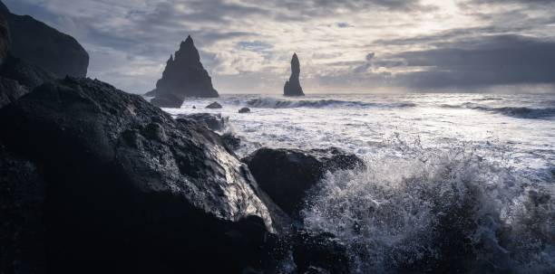 istock Closeup of  Black Beach under the blue sky , Iceland 1760174014