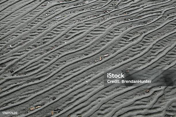 Dirty Lines In The Sand Stock Photo - Download Image Now - Beach, Brown, Color Image