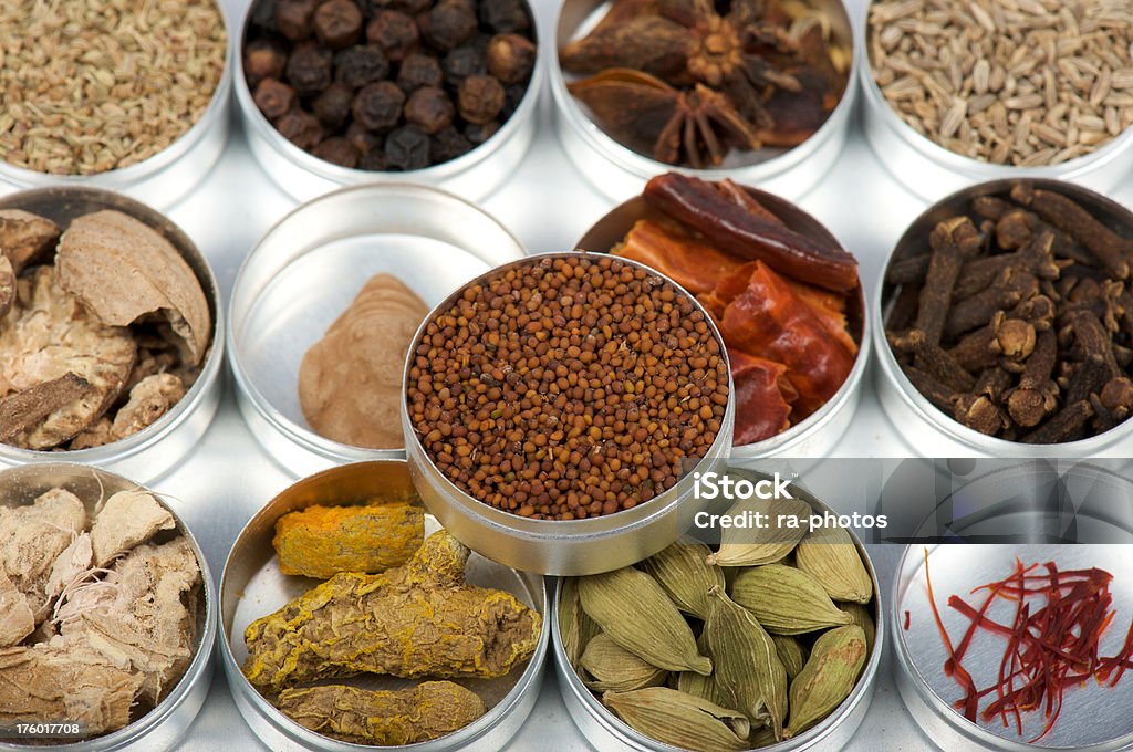 Especias de la India - Foto de stock de Alimento libre de derechos