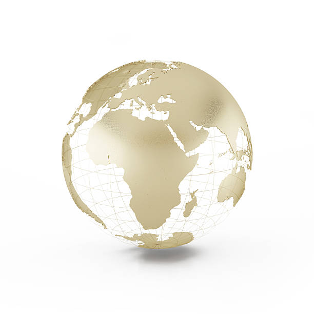 istock The model of golden globe. 176018316