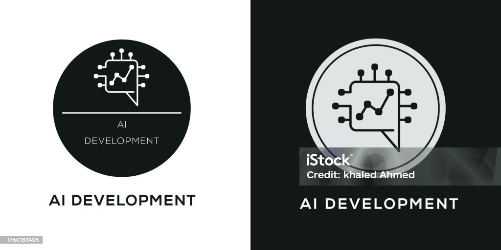 Intelligence Development Logo Ai Development Stock Illustration - Download Image Now - Artificial ...