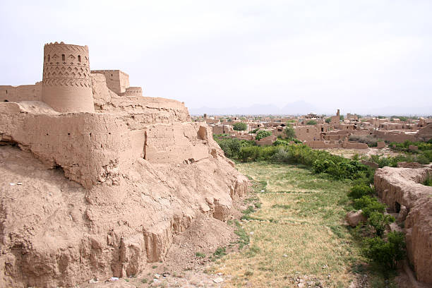 istock Mud brick tower in Ancient city of Meybod Iran 176018432