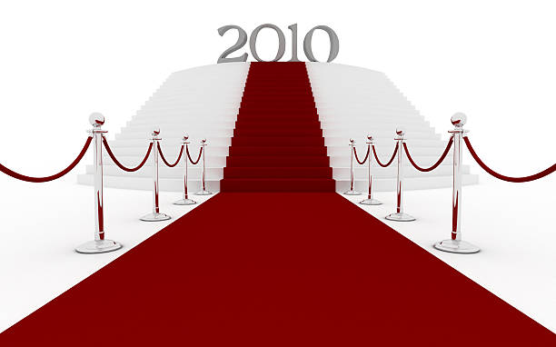 istock Red carpet - stairs to 2010 176018504