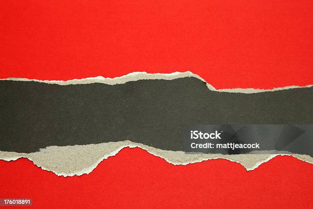 Podarty Papier Tle - zdjęcia stockowe i więcej obrazów Abstrakcja - Abstrakcja, Czarny kolor, Czerwony