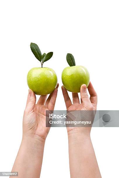 Maçã Verde Série - Fotografias de stock e mais imagens de Agricultura - Agricultura, Alimentação Saudável, Branco