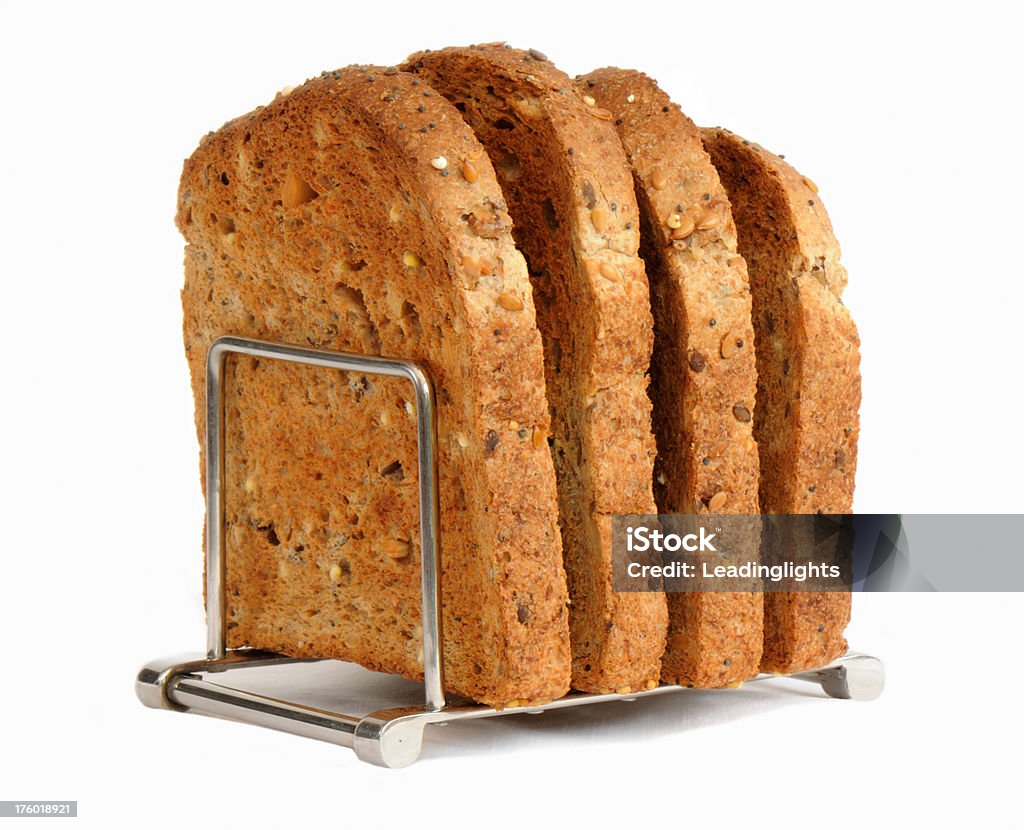 Wholemeal Brinde no suporte - Royalty-free Porta-torrada Foto de stock