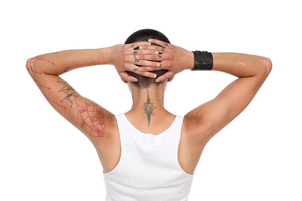 istock Female with short hair from behind 176019154