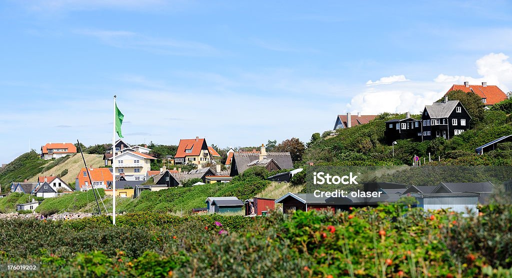 village danois sur la plage - Photo de Danemark libre de droits
