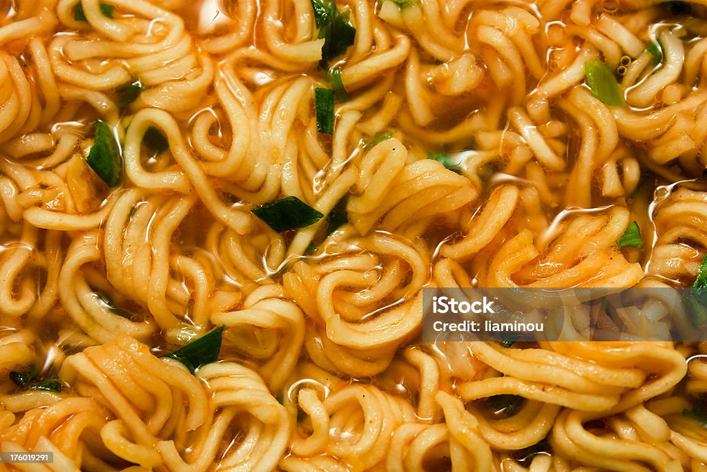 noodle soup shrimp noodle soup with vegetable Cooking Stock Photo