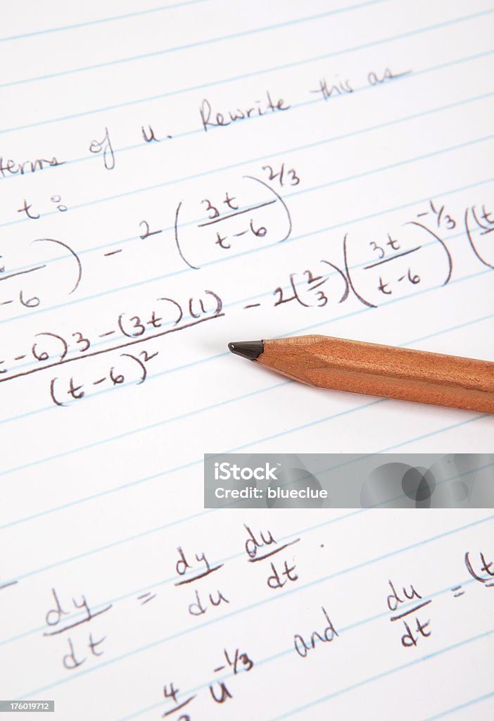 Esame della matematica - Foto stock royalty-free di Algebra