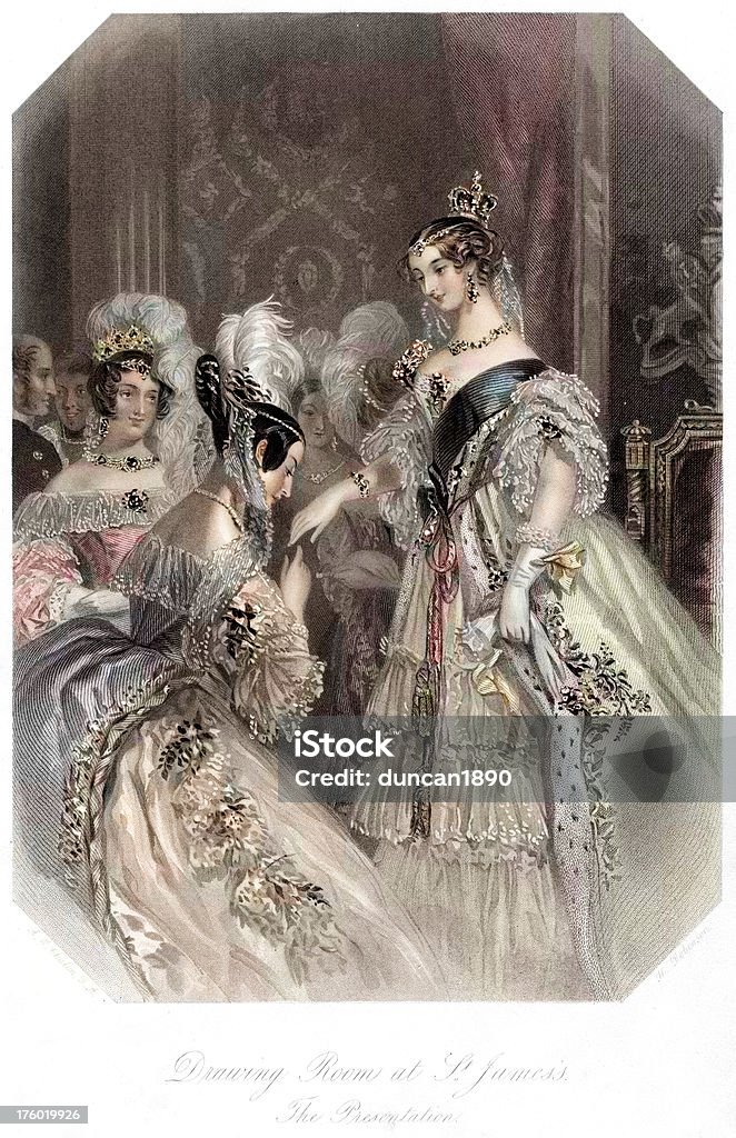 Jovem Queen Victoria - Ilustração de Victoria I royalty-free