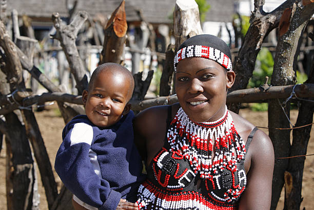 istock Zulu woman and child 176020448