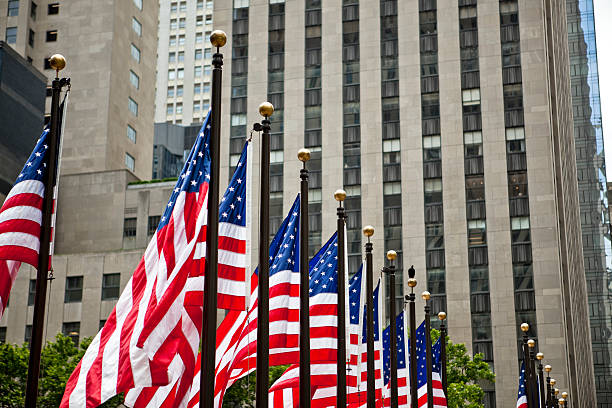 istock New York row of flags 176020475
