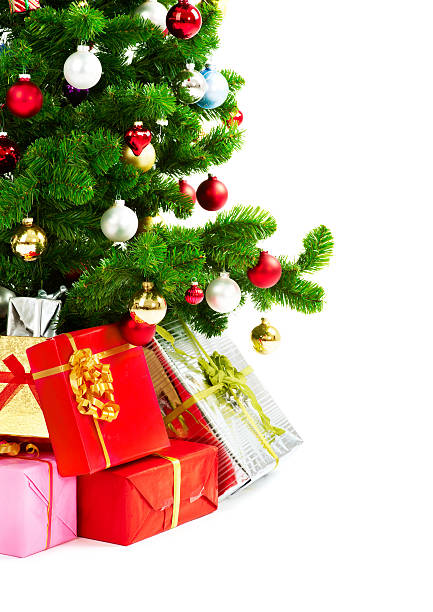istock Decorated Christmas Tree with presents - Closeup 176020778